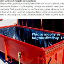 PE Dumpster Container Drawstring Liners,8 Mil Black Open Top Drawstring Dumpster Container Liners,Polyethylene Roll-off thumbnail-3