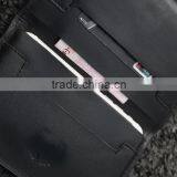 Black Genuine Nappa Leather Snap Buttons Men Mobile Phone Case Phone Purse Small Wallet With Card Slots thumbnail-5