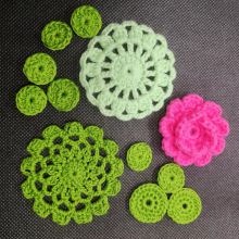 Handcraft garment accessories handmade cotton appliques