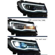 Upgrade LED DRL LED Cornering Headlamp Headlight for Jeep Compass Head Lamp Head Light 2017-2020 thumbnail-3