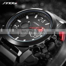 SINOBI Good Silicone Wristwatch Analog Digital Display Mens Luxury Watch Hot Sale Trendy Sport Watches S9732G Montre thumbnail-3