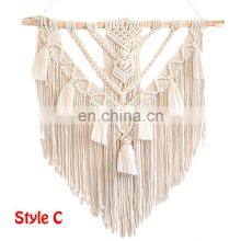 Many Color Macrame Wall Hanging, Hand Woven Tapestry Bedroom Wall Decor thumbnail-4