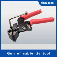 Gun of stainless steel cable tie or stainless steel cable tie tool