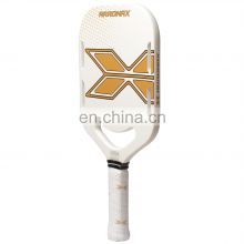 Traditional Shape with A 14mm Core  Textured Carbon Friction Surface  Extended-length Handle Pickleball Paddle