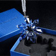 High Quality Crystal Snowflake Pendant Car Hanging Crystal Glass Ornament With Gift Box thumbnail-4