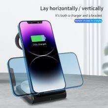 High Quality Wholesale 3In 1 15 W Type-C Electric Fast Charging Wireless Charger Station For Any Mobile thumbnail-3