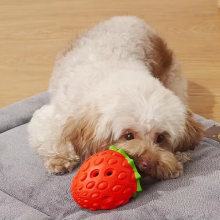 Strawberry Dog Chew Toys Rubber for Pet Teething Durable Dog Toys for Boring Puppy Teething Toys Pet Accessories thumbnail-3
