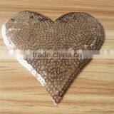 Heart Shape Emboridery Sequin Patches With Heat Seal -- S1432 Quality Choice thumbnail-5