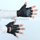 men's leather fingerless gloves for car driving