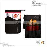 10 Pcs Different Shape Nylon Hair Watercolor With Palette Artist Brush Wallet thumbnail-1