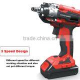 18V Lithium Ion Brushless Impact Wrench/18V Li-ion Wrench/ Lithium Ion Brushless Cordless 3 Speed Electric Wrench