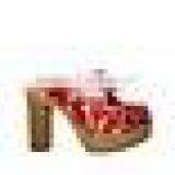 Wholesale Female Wood Soles High Heels thumbnail-3