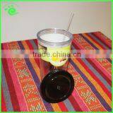 Double Wall Plastic Tumbler With Straw thumbnail-5