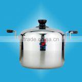 Large Size Home Utensils Stainless Steel Camping Cooking Pot in China