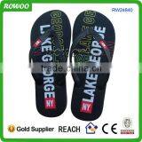 High Quality Black Custom Rubber Mens Flip Flops Wholesale