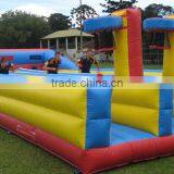 Commercial Three Lane Inflatable Bungee Run With Cord n Inflatable Basketball Hoops for Sale thumbnail-4