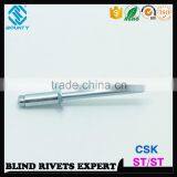 DIN7337 STEEL BODY STEEL MANDREL COUNTERSUNK ST/ST BLIND RIVETS thumbnail-1