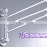New 3 Swivel Bars Aluminium Wall Mounted Bathroom Towel Rail Rack Bath Room Holder Hanger Lowest Price thumbnail-3
