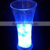 Eco-Friendly tall plastic led flashing drink cups Led Juice Cup (14oz 390ml)