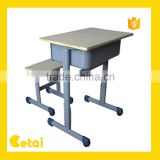 Wooden middle school desk and chair set