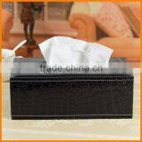 Continental Black Leather Tissue Box Tissue Pumping Creative Paper Tray Pumping Pumping Cassette Household Shipping Wholesale pr thumbnail-2