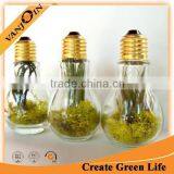 Clear Bulb Shaped 200ml Decoration Glass Bottle Household thumbnail-1