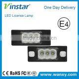 Vinstar 100% WATERROOF led License Plate Light HIGH POWER LED LAMP for VW Touareg 03-10 with space-saving spare wheel
