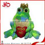 Attractive Design Stuffed Frog Toys for Valentine's Day, Green Frog Plush Toy thumbnail-6