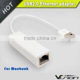 Vision Premium White USB2.0 10/100m Ethernet Adapter for Mac thumbnail-1