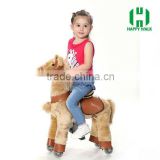2016 HI CE EN71 hot sale plush kids and adult rocking horse toy for sale