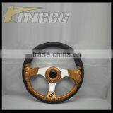 Auto Universal 13 Inch Racing Car Go-Kart Drifting Steering Wheel PU thumbnail-3