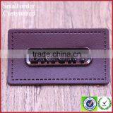 Embossed Jean Metal Logo Plate Real Custom Leather Patches PU Patch For Beanies thumbnail-3