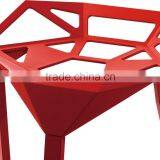 Bistro Furniture Aluminium With Powder Coated Transformer Shape Bar Stool Chair thumbnail-2