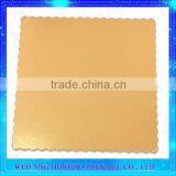 ISO Gold Silver PET Scalloped Cardboard Plate For Cake Base Decoration thumbnail-2