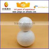 Wholesale Price White Foam Craft Snowman for Christmas Ornament and Diy for Kids