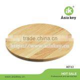 Rubber Wood Round Cutting Board Without Handle