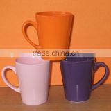 Color Glazed Funnel Mug