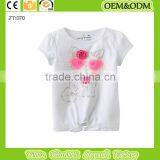 2015 White Printing T-shirt Cat t Shirt 100% Cotton t Shirt Price Organic Kids Baby Clothes Wholesale thumbnail-1