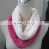 Warm and Light Weight Twin Color Knitted Scarf