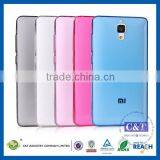 C&T Flexible Soft Gel Tpu Silicone Skin Slim Back Case Cover For Xiaomi Rice 4 Mi4