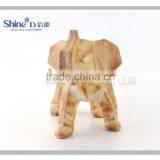 Small Standing Elephant Statues for Table Top Home Figurine Decoration thumbnail-2