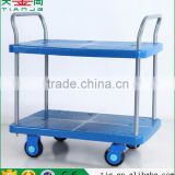 TJG-PLA300-T2 Single Hand Type 2 Tiers Platform Hand TrolleyHand Cart Platform Cart