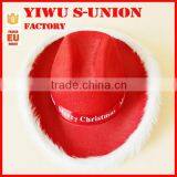 Red Non Woven Felt Cowboy Christmas Party Hats thumbnail-3