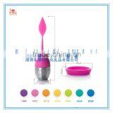 Fashion Leaf/flower Shape Silicone Tea Infuser, Silicone Stainless Steel Tea Strainer thumbnail-3