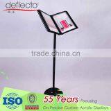 Professional Floor Menu Poster Banner Stand Holder With Adjustable Height