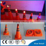 Led Traffic Cone With Top Warning Light Flashing Light thumbnail-3