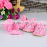 Pink Dog Boots Breathable Sandals Pet Puppy Anti-Slip Shoes thumbnail-2