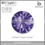 Original PRECIOSA MC Chaton Maxima, Purple Velvet Point Back Rhinetsone thumbnail-1
