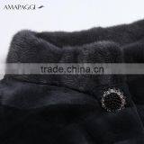 Hot Sale Real Natural Cashmere Fur Coat for Winter Overcoat thumbnail-4