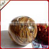 Fashion Design Handmade Wood Grain Pattern Decorative Circular Glass Vase thumbnail-2